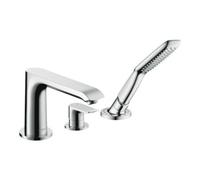 Hansgrohe hansgrohe Ensemble de montage Metris mitigeur bain 3 trous bord, chrome Quantité:1