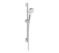 Hansgrohe hansgrohe Ensemble douche Crometta EcoSmart plus 669 mm barre de douche, 5,7 l/min, blanc/chrome Quantité:1
