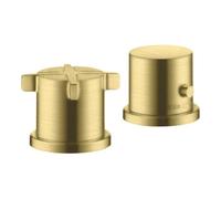 Hansgrohe hansgrohe Ensemble prêt Axor Citterio E 2-L-BW-Rand, mitigeur thermostatique, laiton brossé Quantité:1