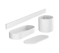 Hansgrohe hansgrohe Ensemble salle de bain WallStoris en plastique, blanc mat Quantité:1