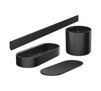 Hansgrohe hansgrohe Ensemble salle de bain WallStoris en plastique, noir mat Quantité:1