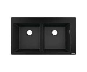 Hansgrohe hansgrohe Évier encastrable S510-F770 370/370 860x490mm, 2 cuves, vidange avant, gsw Quantité:1