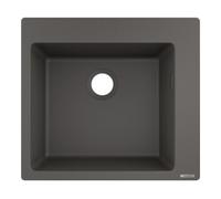 Hansgrohe hansgrohe Évier encastré 450 S510-F450 540x490mm, 1 bac, vidage avant, gris pierre Quantité:1