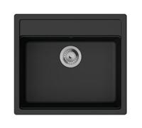 Hansgrohe hansgrohe Évier encastré S52 S520-F510 550x490mm, 1 bac principal, noir graphite Quantité:1