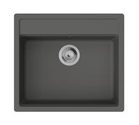 hansgrohe évier encastré 43359290 550x490mm, gris pierre
