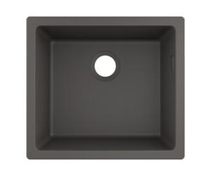 Hansgrohe hansgrohe Évier sous-plan 450 S510-U450 448x398mm, 1 bac principal, sans trop-plein, gris pierre Quantité:1