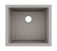 Hansgrohe hansgrohe Évier sous-plan 450 S510-U450 448x398mm, 1 bec principal, sans mitigeur, gris béton Quantité:1