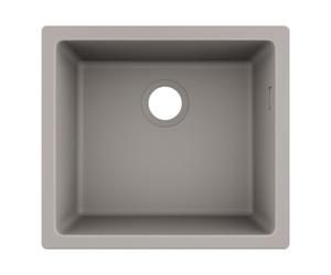 Hansgrohe hansgrohe Évier sous-plan 450 S510-U450 448x398mm, 1 bec principal, sans mitigeur, gris béton Quantité:1