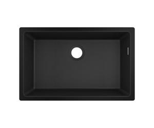 Hansgrohe hansgrohe Évier sous-plan 660 S510-U660 658x398mm, 1 cuve, sans trop-plein, noir graphite Quantité:1
