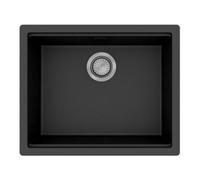 hansgrohe S53 Evier sous plan SilicaTec, 500x400mm, 43458, Coloris: Noir graphite - 43458170