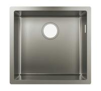 Hansgrohe hansgrohe Évier sous-plan S719-U400 398x398mm, 1 bac principal, sans trop-plein, acier inoxydable Quantité:1
