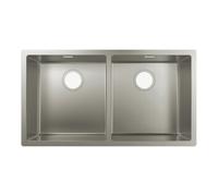 Hansgrohe hansgrohe Évier UB S719-U765 763x398 mm, 2 becs principaux, sans vidage, acier inoxydable Quantité:1