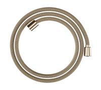 hansgrohe Designflex - Flexible de douche textile universel 1,60 m, tuyau de douche avec protection anti-pliure et écrou tournant anti-torsion, avec joints d'étanchéité, Bronze brossé