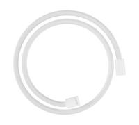 Hansgrohe hansgrohe Flexible de douche textile 1250 mm, raccords mâles cylindriques des deux côtés, blanc mat Quantité:1