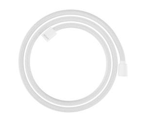 Hansgrohe hansgrohe Flexible de douche textile 1600 mm, raccord 1x conique, 1x cylindre, blanc mat Quantité:1