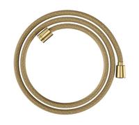 Hansgrohe hansgrohe Flexible de douche textile 1600 mm, raccord 1x conique, 1x cylindre, brossé or optique Quantité:1