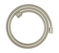 Hansgrohe hansgrohe Flexible de douche textile 1600 mm, raccord 1x conique, 1x cylindre, nickel brossé Quantité:1