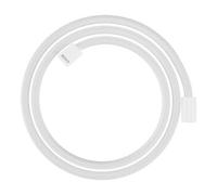 Hansgrohe hansgrohe Flexible de douche textile 1600 mm, raccords cylindriques mut. des deux côtés, blanc mat Quantité:1