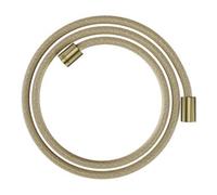Hansgrohe hansgrohe Flexible de douche textile 1600 mm, raccords cylindriques mut. des deux côtés, laiton brossé Quantité:1