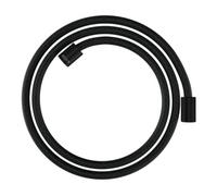 hansgrohe AXOR ShowerSolutions flexible de douche textile, 1600mm, écrou cylindrique des deux côtés, 28261670, Couleur: noir mat