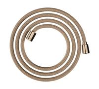 Hansgrohe hansgrohe Flexible de douche textile 2000, Mâle 1x conique, 1x cylindre, or poli Quantité:1