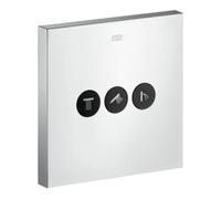 Hansgrohe hansgrohe FMS ShowerSelect Square HF vanne encastrée, carrée, 3 sorties, chrome Quantité:1