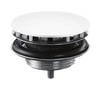 Hansgrohe hansgrohe Garniture de vidage avec bouchon pour lavabo, blanc mat Quantité:1