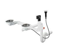 hansgrohe vidage et trop-plein match0 43938000 chromé , automatique, pour double chromé granit