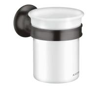 Hansgrohe hansgrohe Gobelet à dents Axor Montreux, verre, métal chromé, mural, bleu brossé Quantité:1