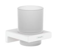 Hansgrohe Gobelet AddStoris 41749700 – fixation murale, métal, blanc mat