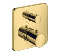 hansgrohe AXOR Citterio M thermostat encastré avec vanne d'arrêt, 34705990, Couleur: Optique en or poli
