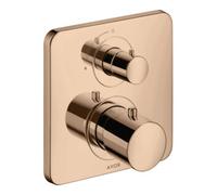 hansgrohe AXOR Citterio M thermostat encastré avec vanne d'arrêt, 34705300, Couleur: Rouge poli or