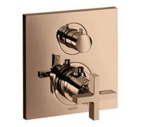 Hansgrohe hansgrohe Kit de montage Axor Citterio UP-THM, avec vidage + trop-plein, croix, poli or rouge Quantité:1