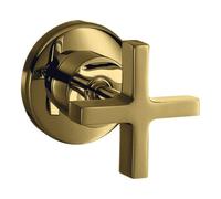 Hansgrohe hansgrohe Kit de montage Axor Citterio vanne d'arrêt encastrée, avec croix, or poli Quantité:1