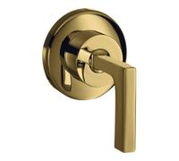 Hansgrohe hansgrohe Kit de montage Axor Citterio vanne d'arrêt encastrée, avec levier, or poli Quantité:1
