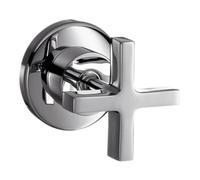 Hansgrohe hansgrohe Kit de montage Axor Citterio vanne d'arrêt encastrée, avec poignée croix, chrome Quantité:1