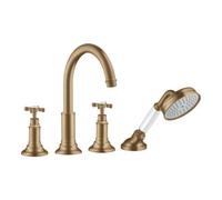 Hansgrohe hansgrohe Kit de montage Axor Montreux 4-L-BW-Rand-Arm, avec poignée croix, bronze brossé Quantité:1