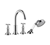 Hansgrohe hansgrohe Kit de montage Axor Montreux 4-L-BW-Rand-Arm., avec poignée croix, nickel brossé Quantité:1