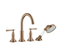 Hansgrohe hansgrohe Kit de montage Axor Montreux 4-L-tuyau mural, avec levier, brossé or rouge Quantité:1