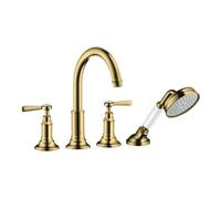 Hansgrohe hansgrohe Kit de montage Axor Montreux 4 voies pour carrelage, avec levier, or poli optique Quantité:1