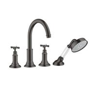 Hansgrohe hansgrohe Kit de montage Axor Montreux 4 voies pour carrelage, avec robinet croix, brossé bleu vc Quantité:1