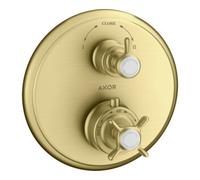 Hansgrohe hansgrohe Kit de montage Axor Montreux encastré, avec dérivation + commutateur, croix, brossé Quantité:1