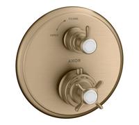 Hansgrohe hansgrohe Kit de montage Axor Montreux UP-THM, avec robinet d'arrêt, croix, bronze brossé Quantité:1