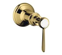 Hansgrohe hansgrohe Kit de montage Axor Montreux vanne d'arrêt encastrée, avec levier, or poli Quantité:1