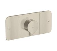 Hansgrohe hansgrohe Kit de montage Axor One thermostat encastré, 2 sorties, nickel brossé Quantité:1