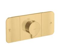 Hansgrohe Kit de montage Axor One 45712250 - module thermostatique encastrable 2 sorties or brossé