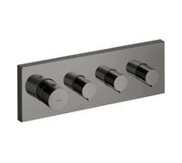 Hansgrohe hansgrohe Kit de montage Axor Starck Thermostat encastré, angle, 3 sorties, bleu poli vc Quantité:1