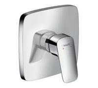 hansgrohe Logis - Façade de mitigeur monocommande encastré pour 1 sortie chrome