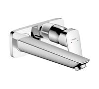 Hansgrohe hansgrohe Kit de montage complet Logis mitigeur lavabo encastré, bec 195 mm, chrome Quantité:1