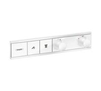 Hansgrohe hansgrohe Kit de montage complet RainSelect thermostat encastré, 2 sorties, blanc mat Quantité:1